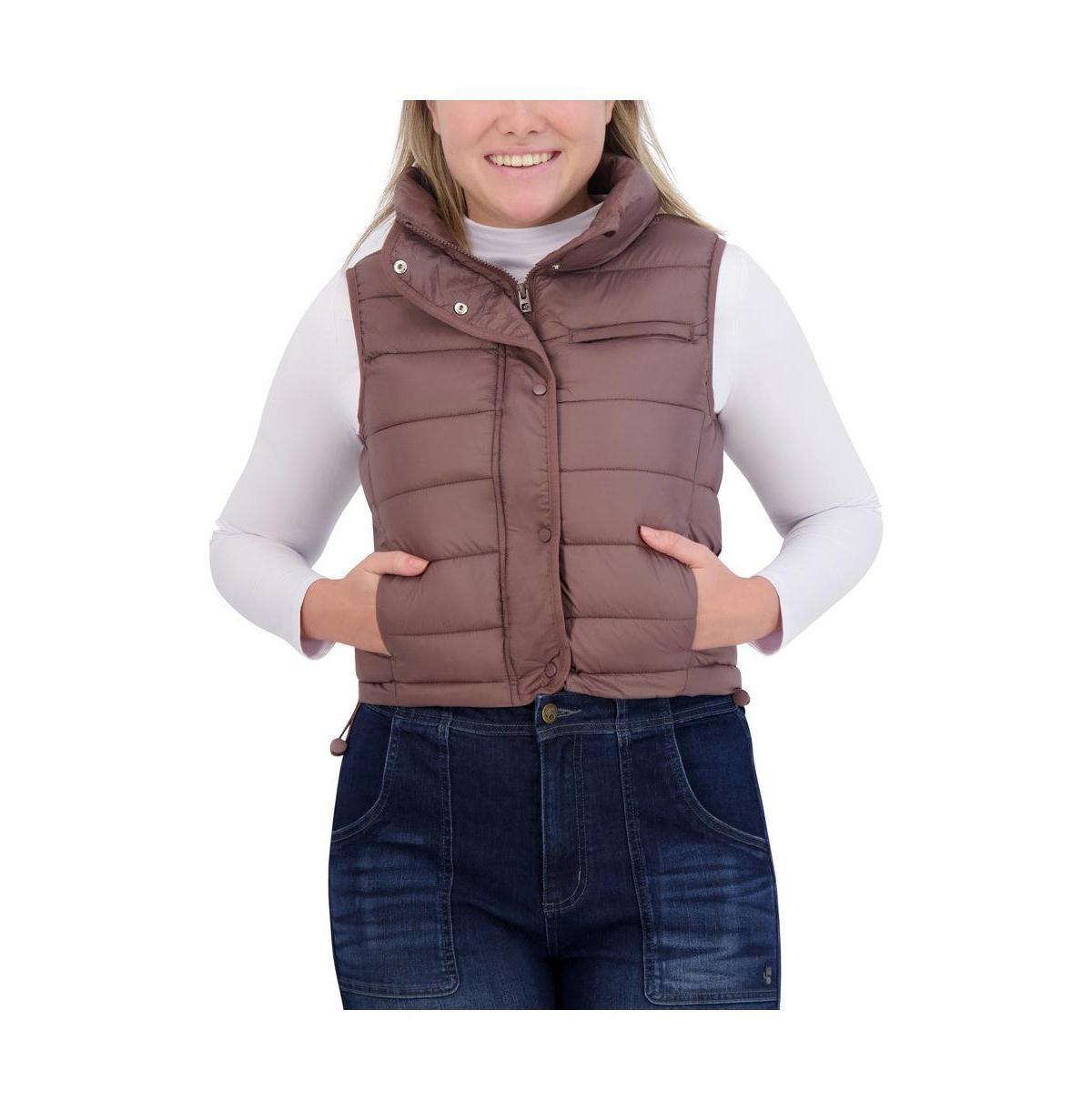 Womens Zip Up Insulated Puffer Vest Product Image