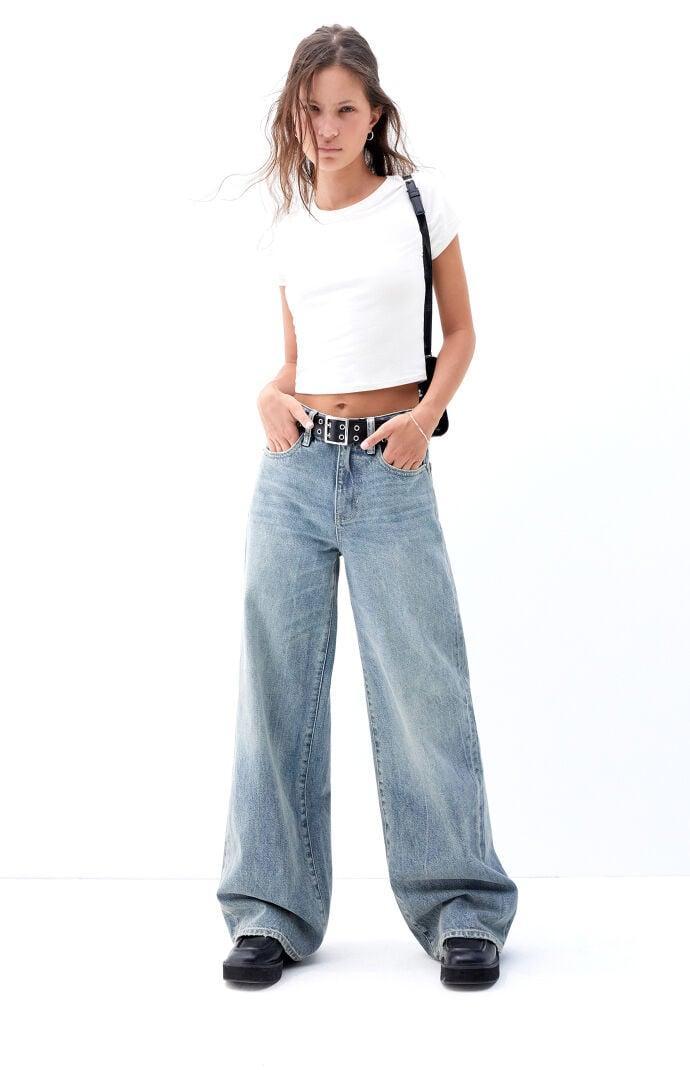 Womens Jessie High Waisted Baggy Jeans - Product Image