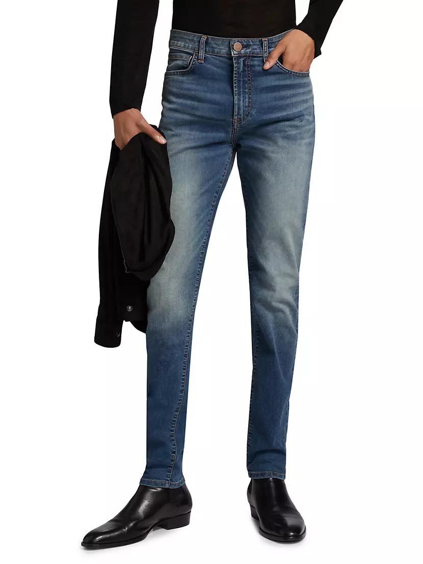 Greyson Mid-Rise Straight-Leg Jeans Product Image