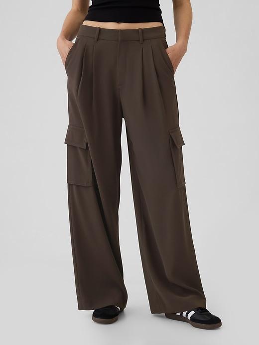 365 High Rise Cargo Pleated Trousers Product Image