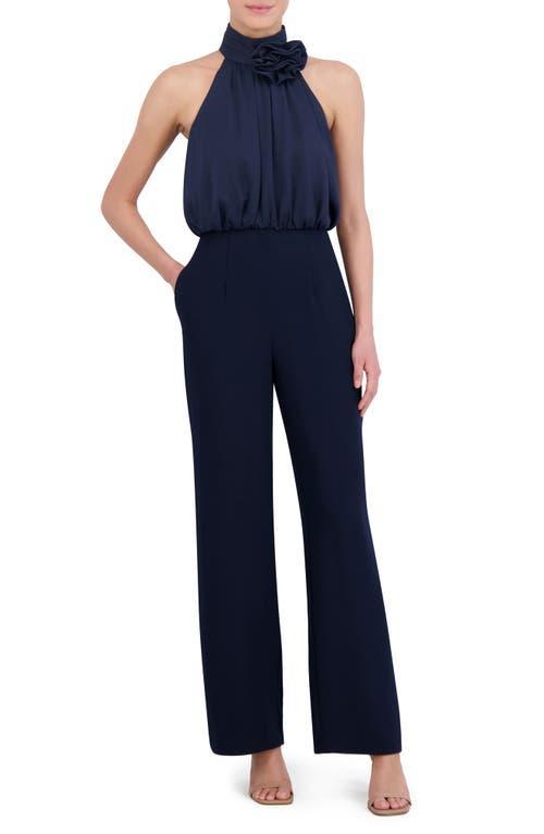 Eliza J Rosette Detail Sleeveless Jumpsuit Product Image