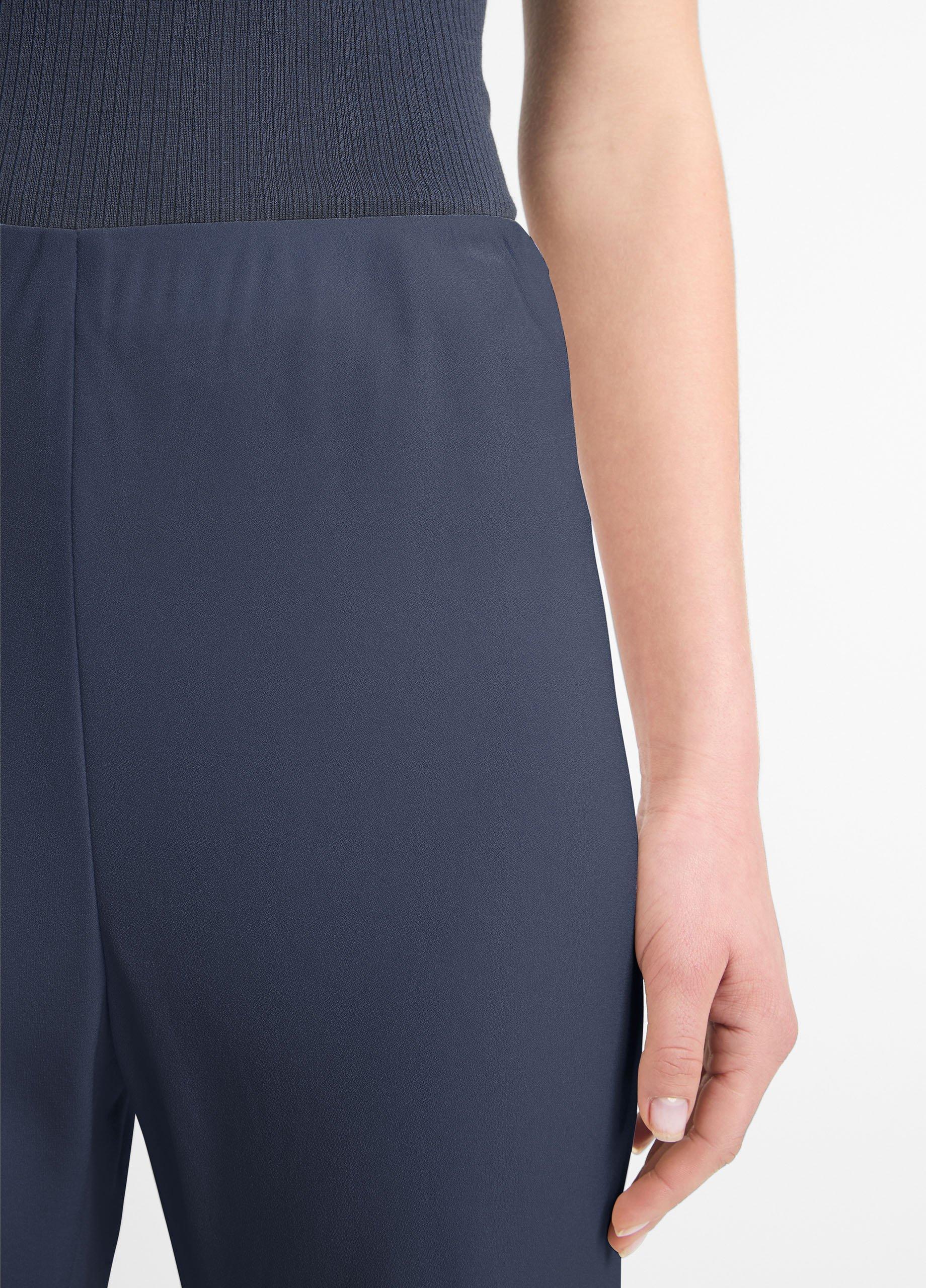 High-Waist Crepe Bias Pant Product Image