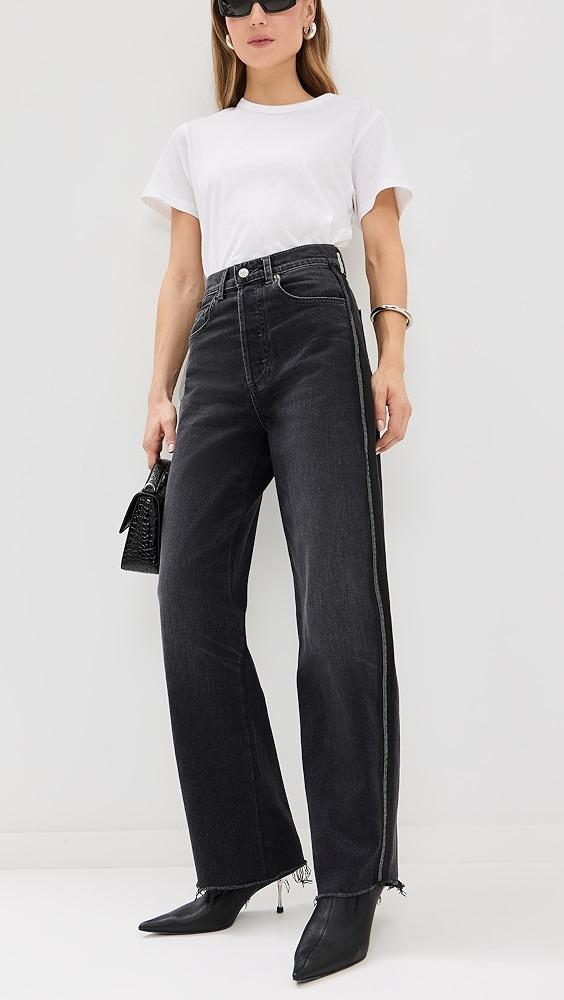 LE JEAN Nomad Beaded Tux Stripe Jeans | Shopbop Product Image