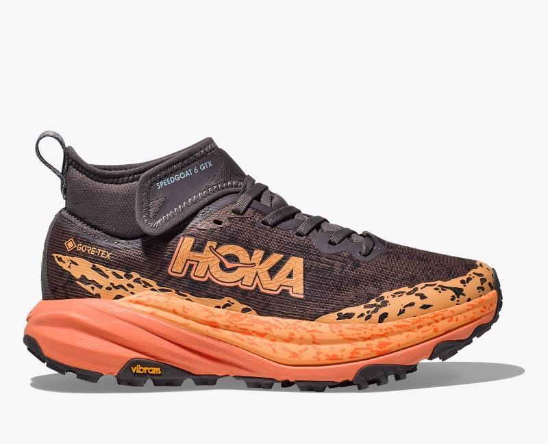 HOKA Womens Speedgoat 6 Mid GTX Shoes in Asteroid/Cosmic Grey, Size 6.5 Product Image