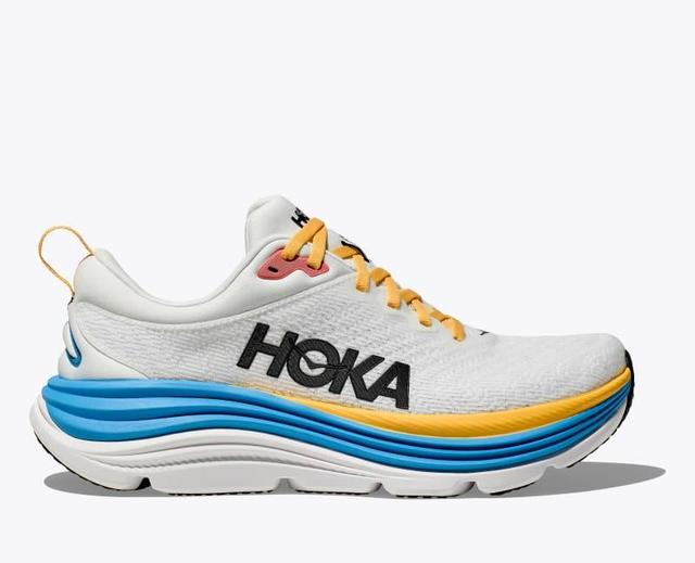 HOKA Womens Gaviota 5 Shoes in Sea Ice/Pink Twilight, Size 12 Product Image