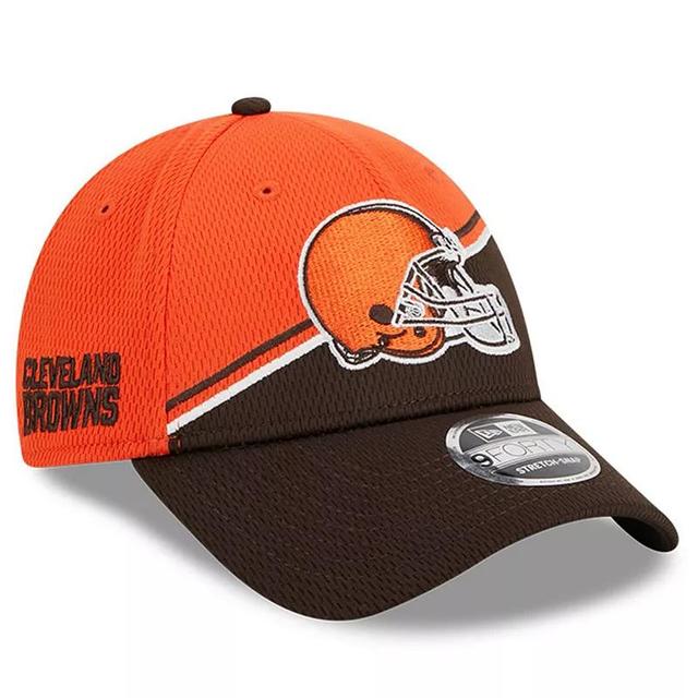 Mens New Era /Brown Cleveland Browns 2023 Sideline 9FORTY Adjustable Hat Product Image