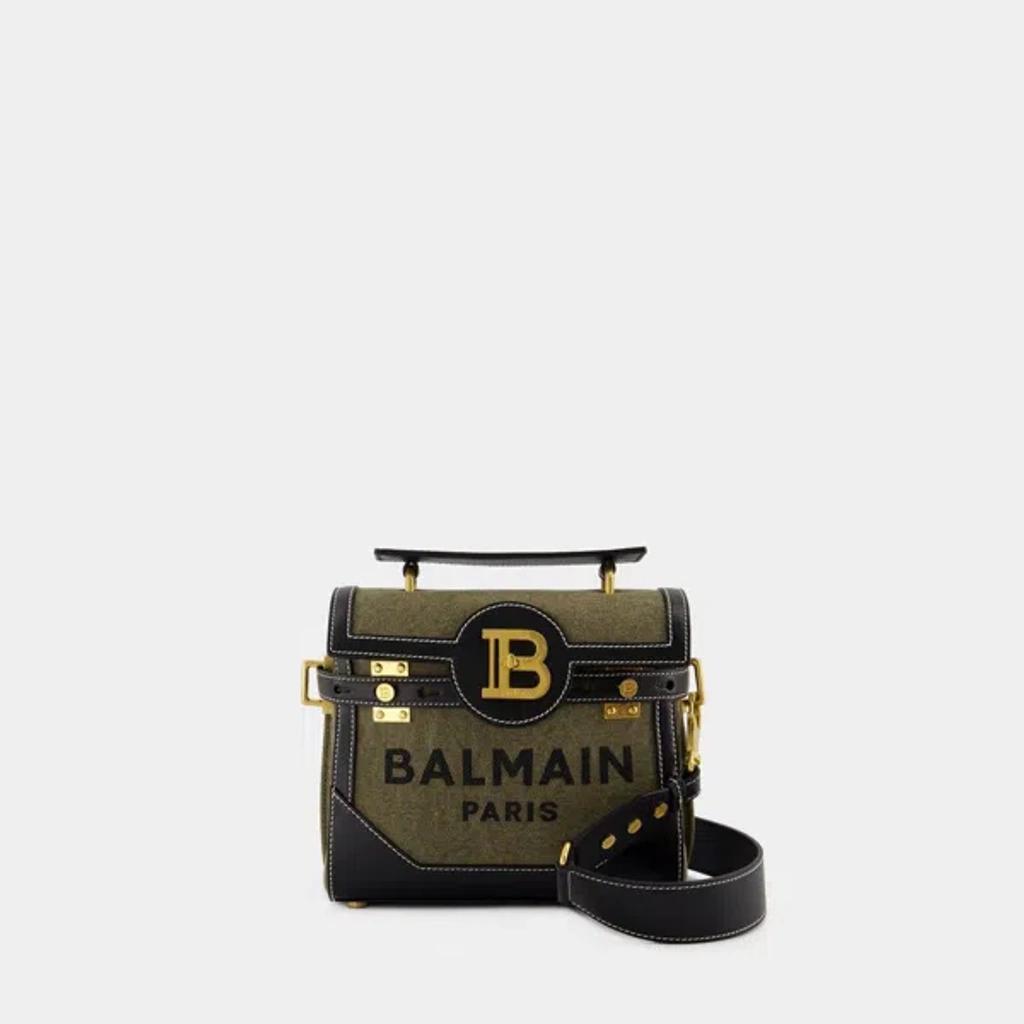 BALMAIN B-buzz 23 Crossbody In Green Product Image