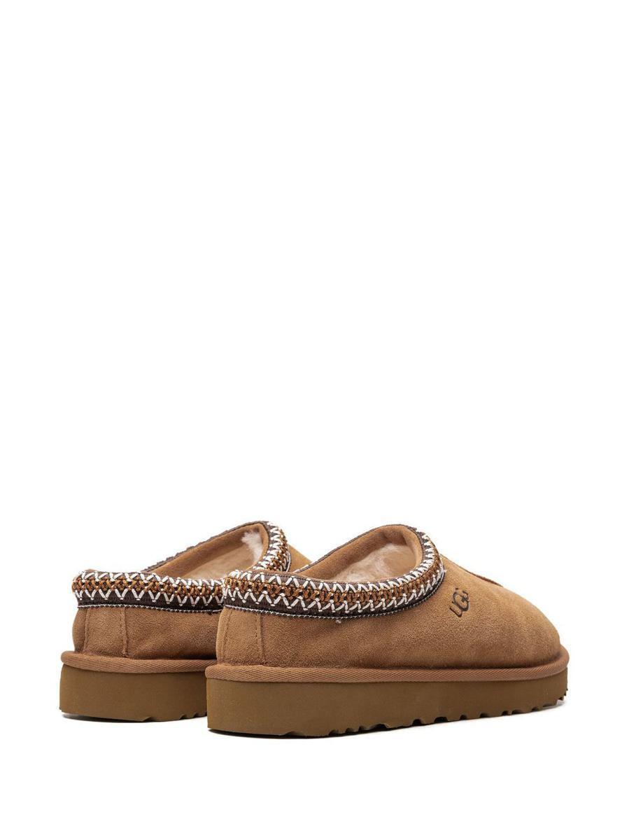 Tasman Suede Flatform Slippers In Tan Product Image