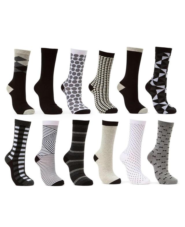 Womens Dress Crew Socks 12 Pack Product Image