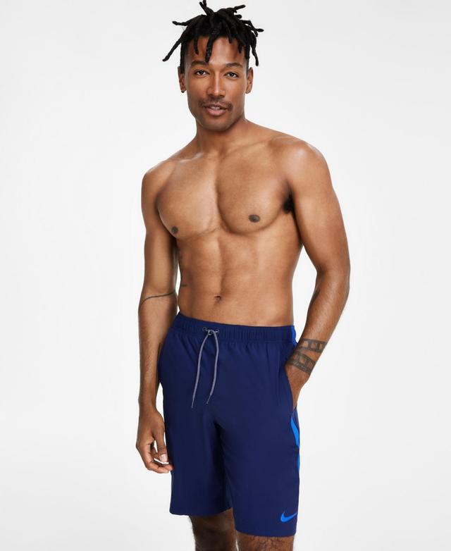 Nike Mens Contend Water-Repellent Colorblocked 9 Swim Trunks Product Image