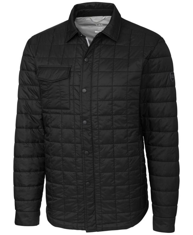 Cutter & Buck Rainier PrimaLoft Mens Big & Tall Eco Insulated Quilted Shirt Jacket Product Image