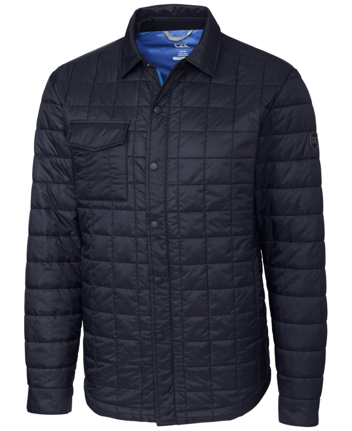 Cutter & Buck Rainier PrimaLoft Mens Big & Tall Eco Insulated Quilted Shirt Jacket Product Image