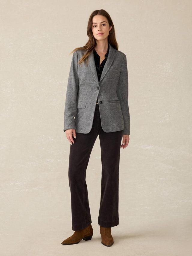 Inlet Knit Tweed Blazer - Steel Rock Herringbone Product Image