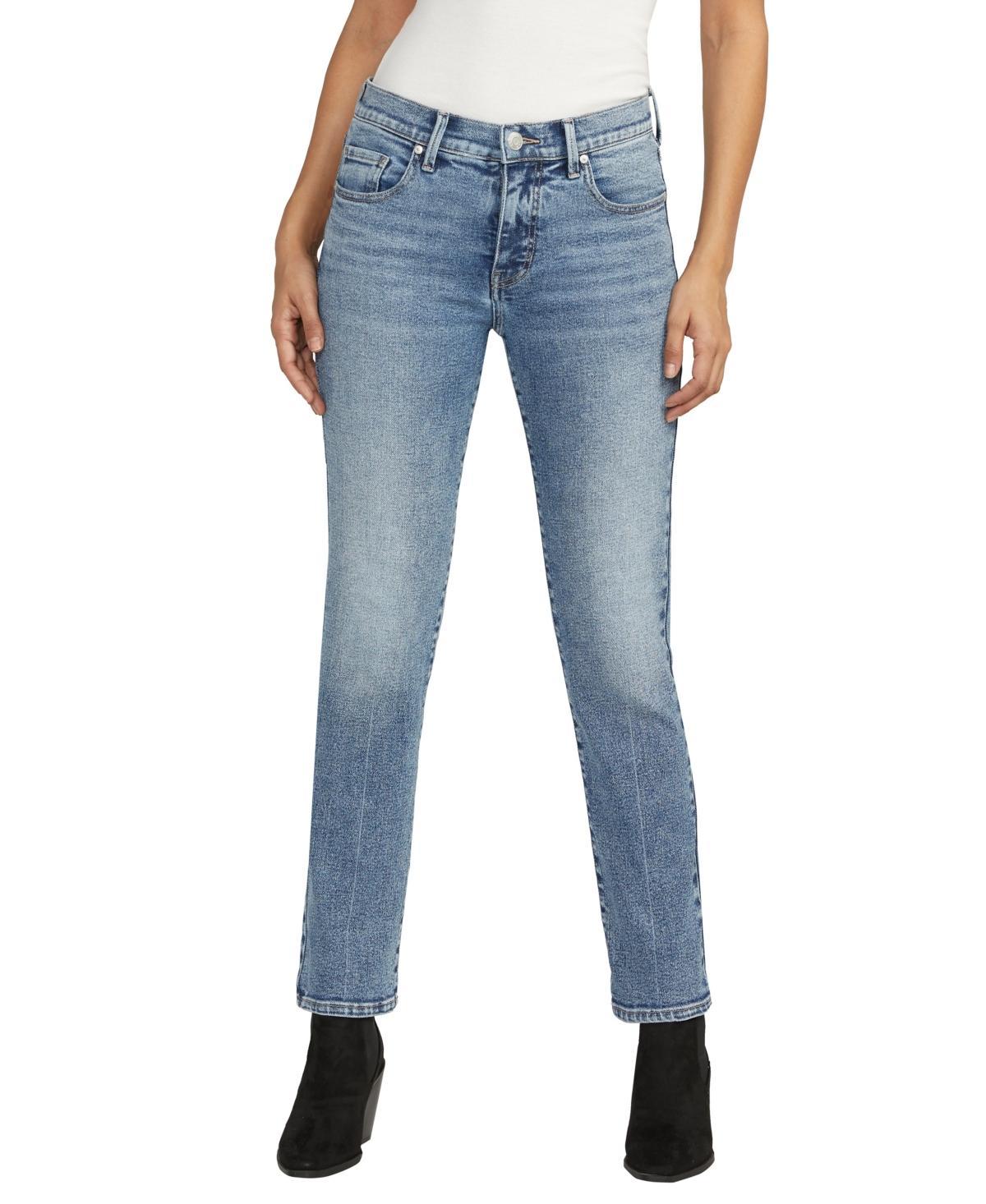 Jag Jeans Cassie Mid-Rise Slim Straight Leg Jeans Product Image