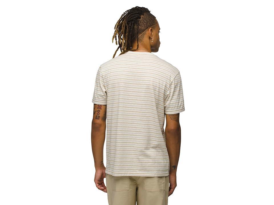 Prana prAna Crew T-Shirt (Oatmeal Stripe) Men's T Shirt Product Image