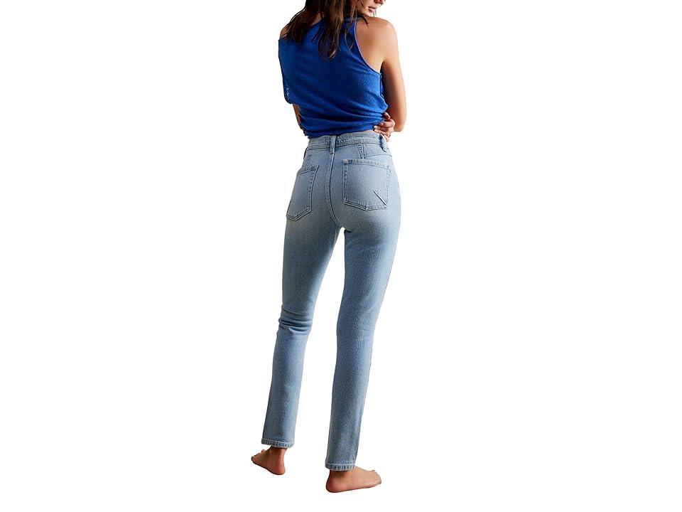 Free People Leila High Rise Leggy Slit (Prairie Livin) Women's Jeans Product Image