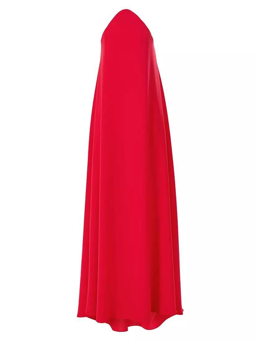 Curved Neckline Strapless Fluid Gown Product Image