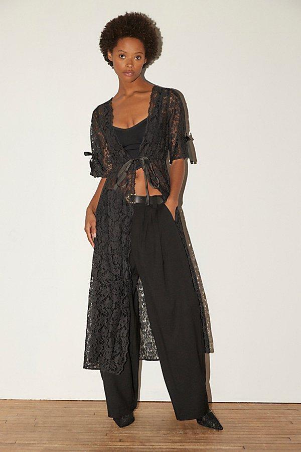 Sheer Lace Robe Womens at Urban Outfitters Product Image