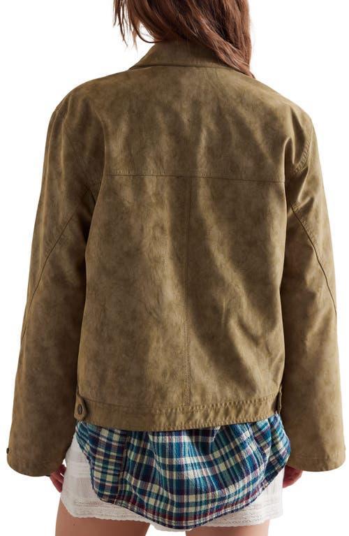 Blair Faux Suede Jacket In Coriander Product Image