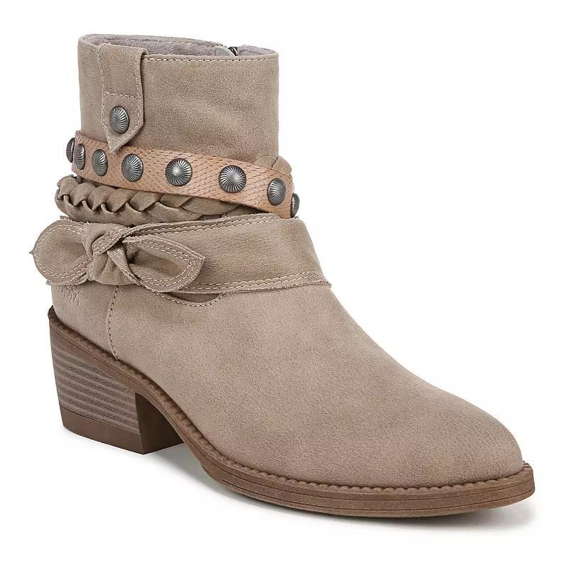 Blowfish Malibu Rally Womens Booties Brown Microsuede Product Image