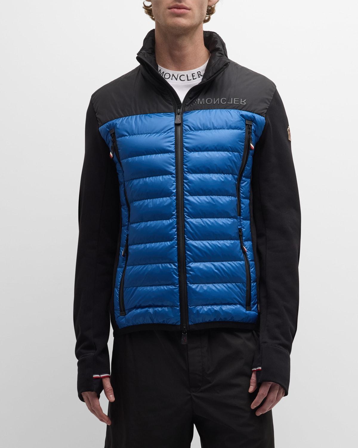 Moncler Grenoble Quilted 750 Fill Power Down & Knit Cardigan Product Image