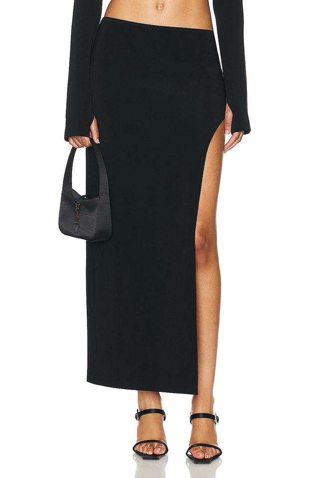 Norma Kamali Marissa Wide Slit Skirt Size L, M, XL, XS. Product Image