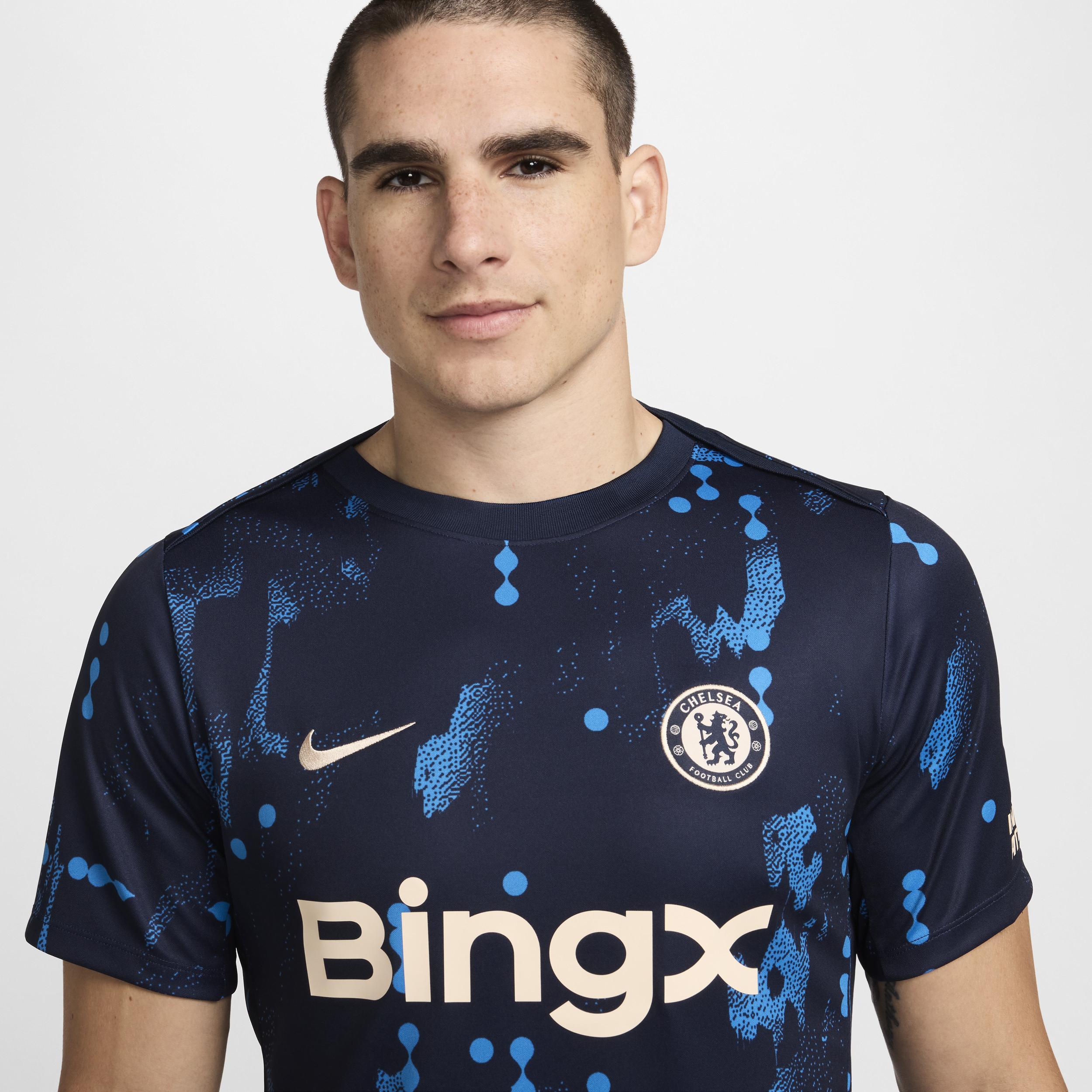 Chelsea FC Academy Pro Nike Men's Dri-FIT Soccer Short-Sleeve Pre-Match Top Product Image