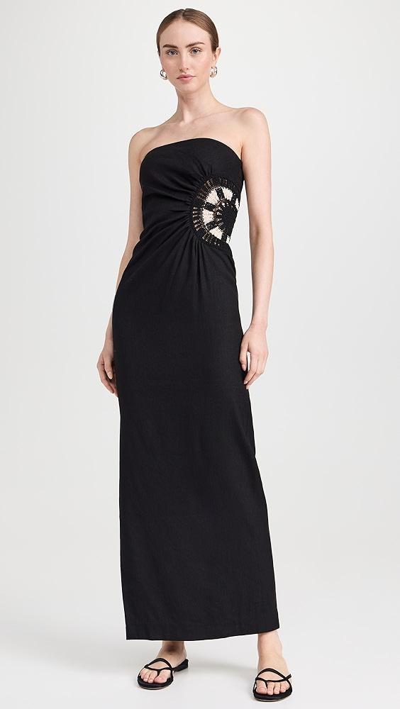 SIR. Dorian Strapless Midi Dress | Shopbop Product Image