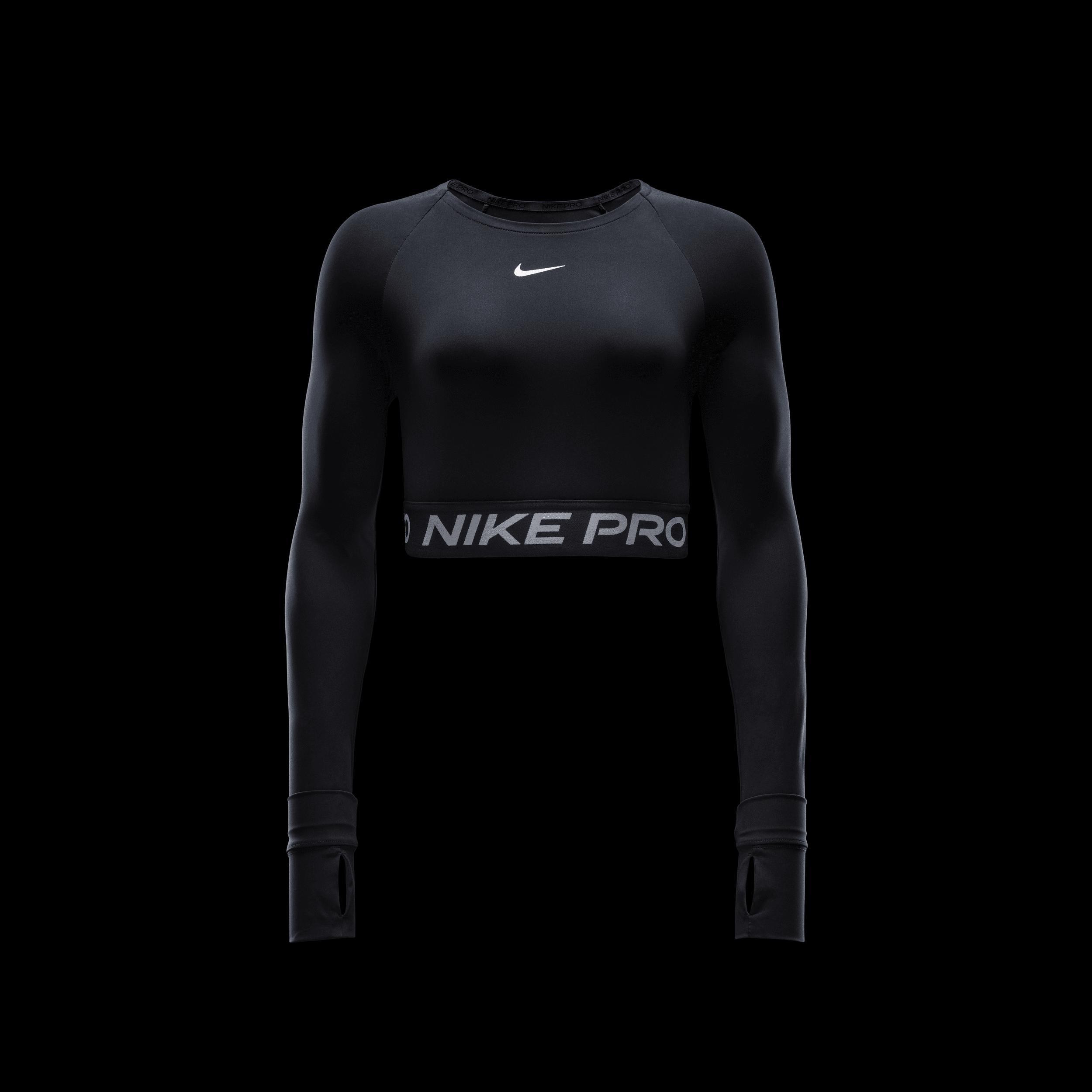 Women's Nike Pro Dri-FIT Cropped Long-Sleeve Top Product Image