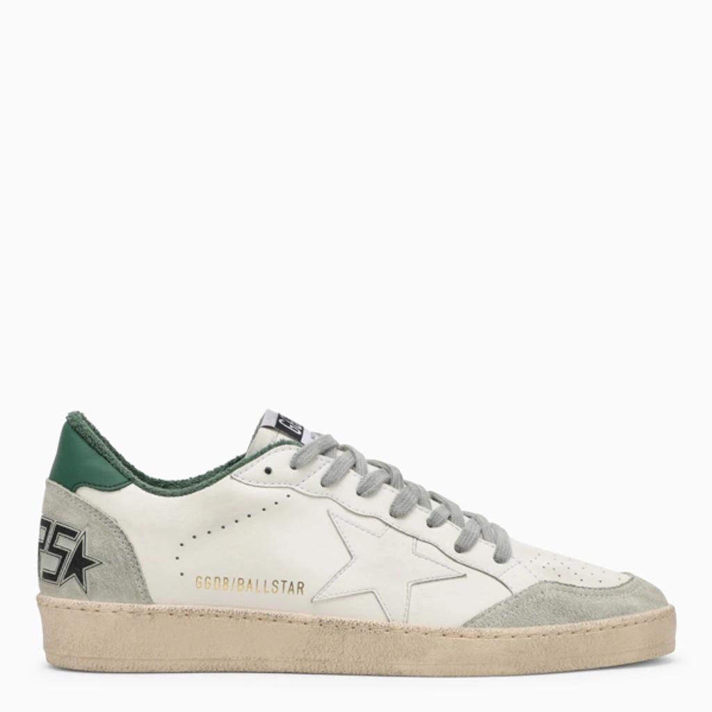 GOLDEN GOOSE Ballstar White/green Low Sneaker Product Image