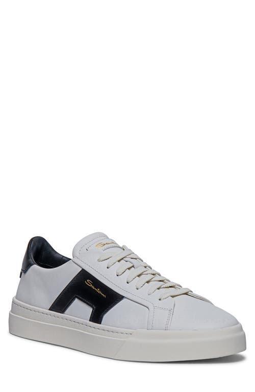 Santoni Mens Double Buckle Lace Up Sneakers Product Image