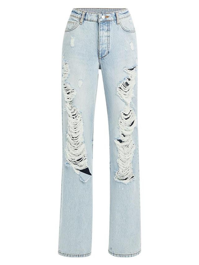 Womens Sunny Mid Rise Distressed Boyfriend Jeans Product Image