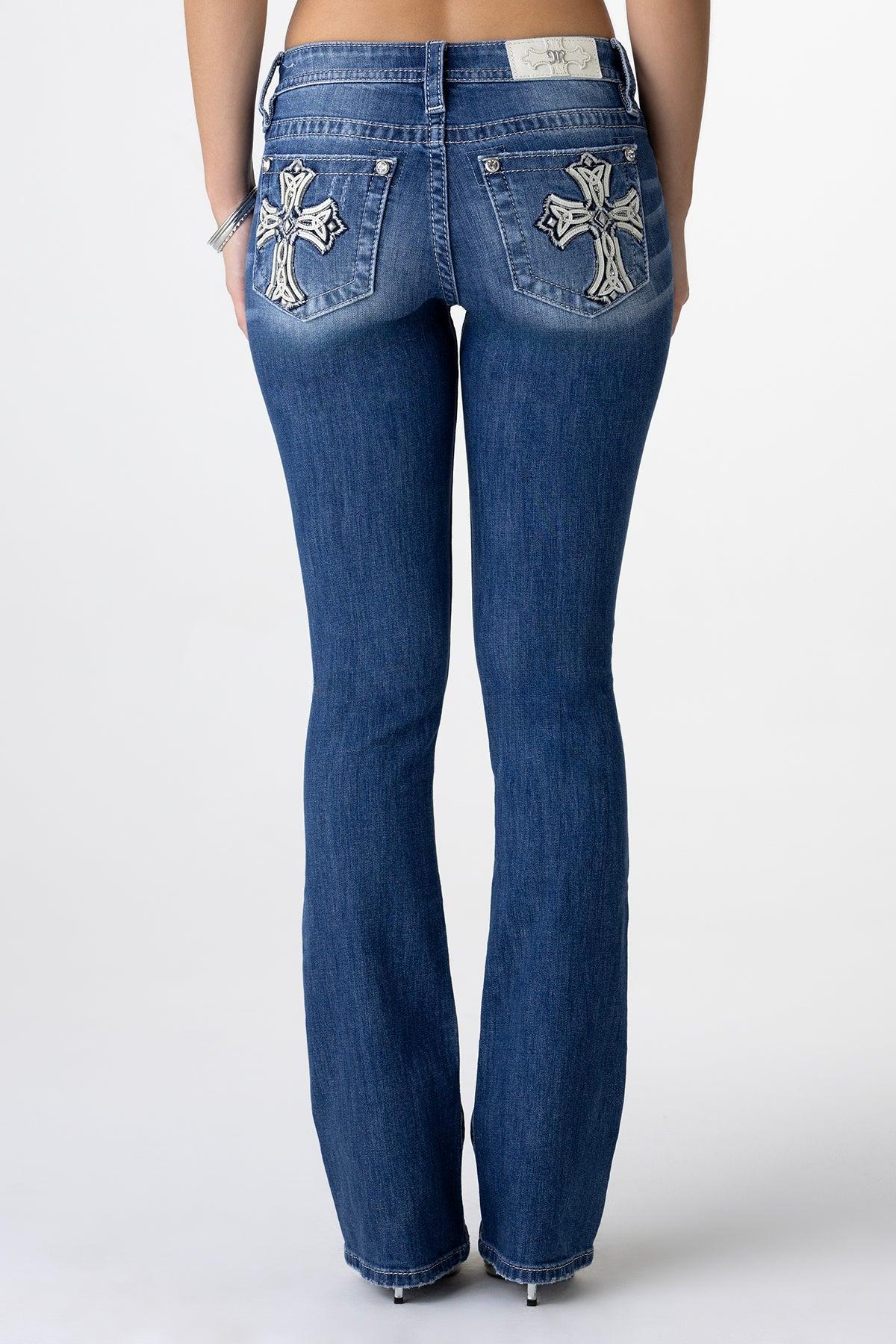 Willow Cross Bootcut Jeans Product Image