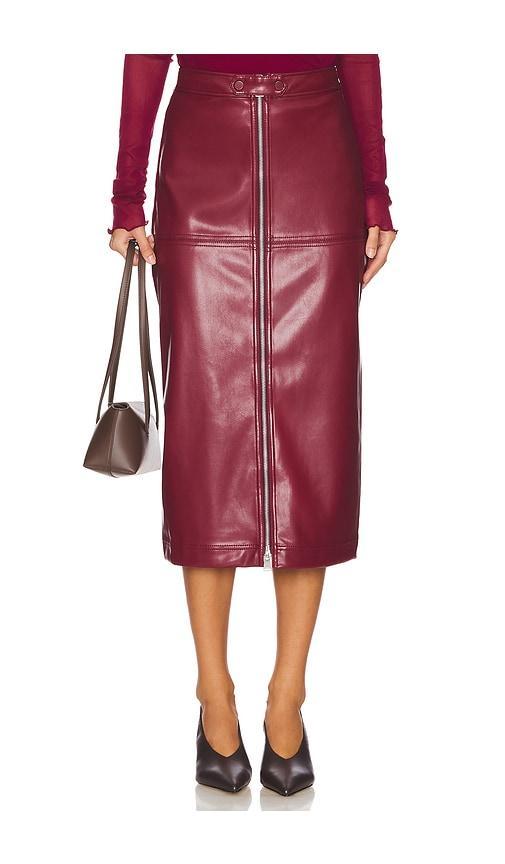 Bianca Faux Leather Midi Skirt product image