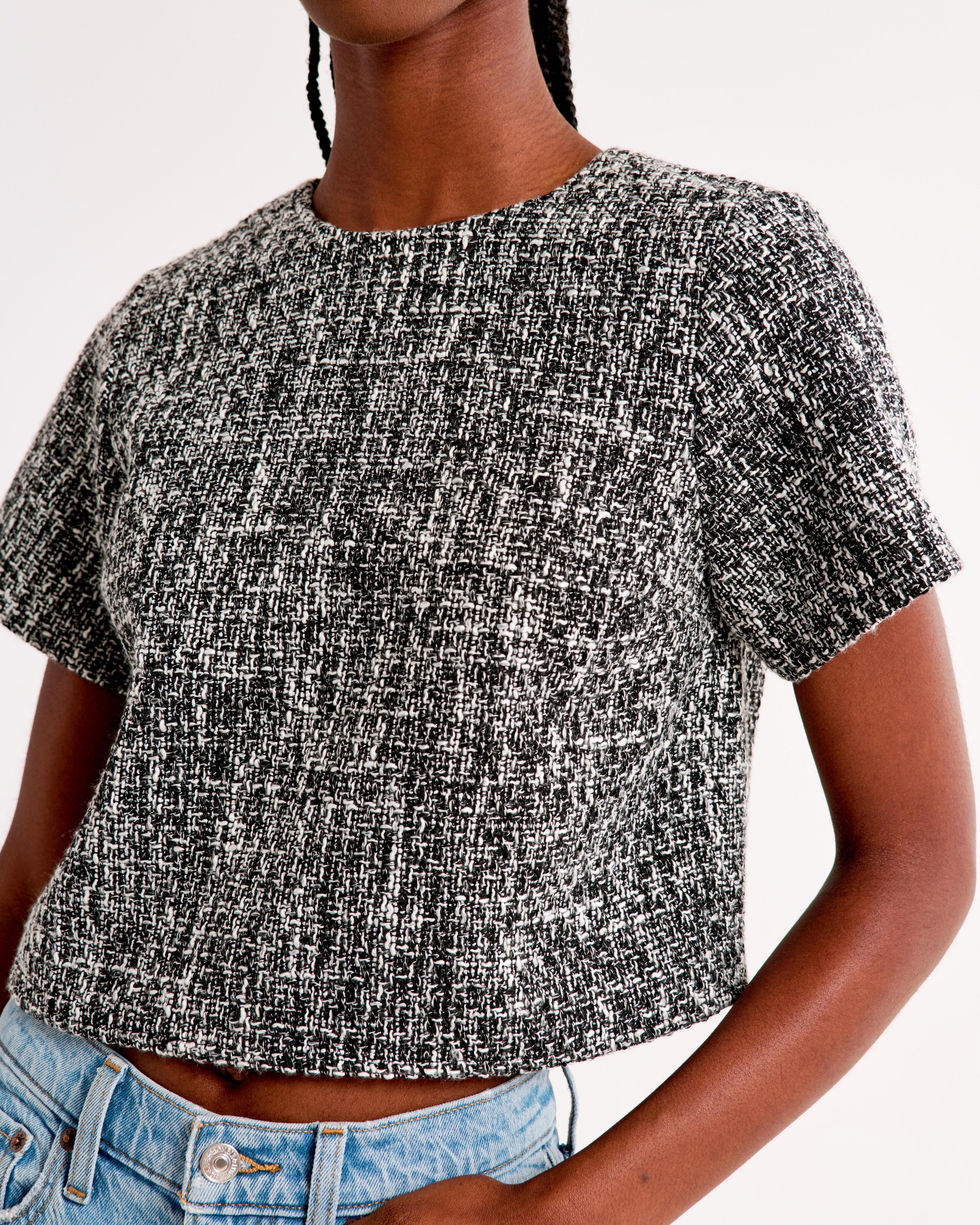 Tweed Woven Tee Product Image