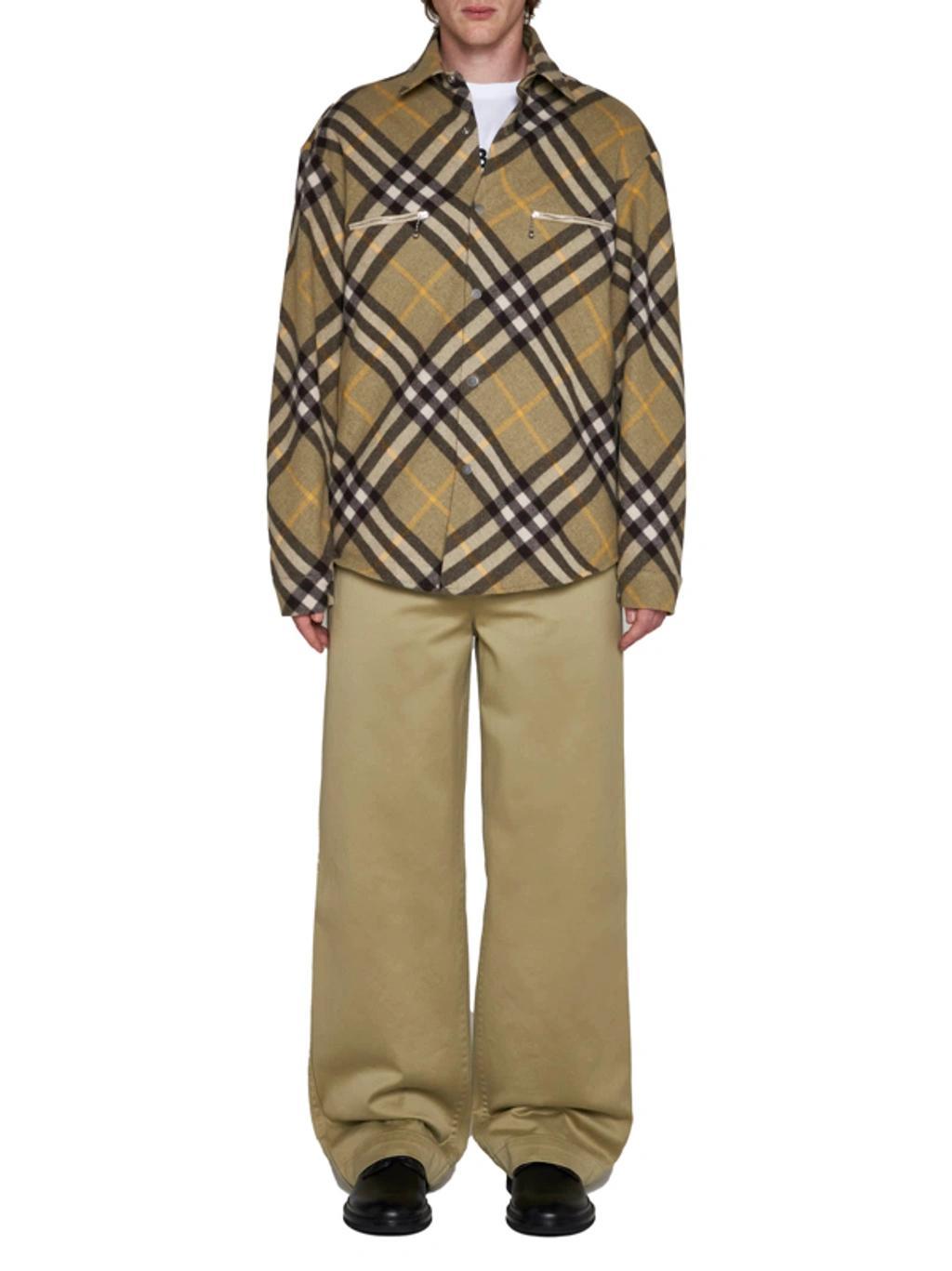 BURBERRY Long Sleeved Check Pattern Shirt In Multicolor Product Image