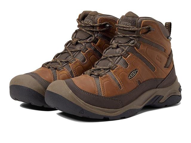 KEEN Circadia Mid Waterproof (Bison/Brindle) Men's Waterproof Boots Product Image