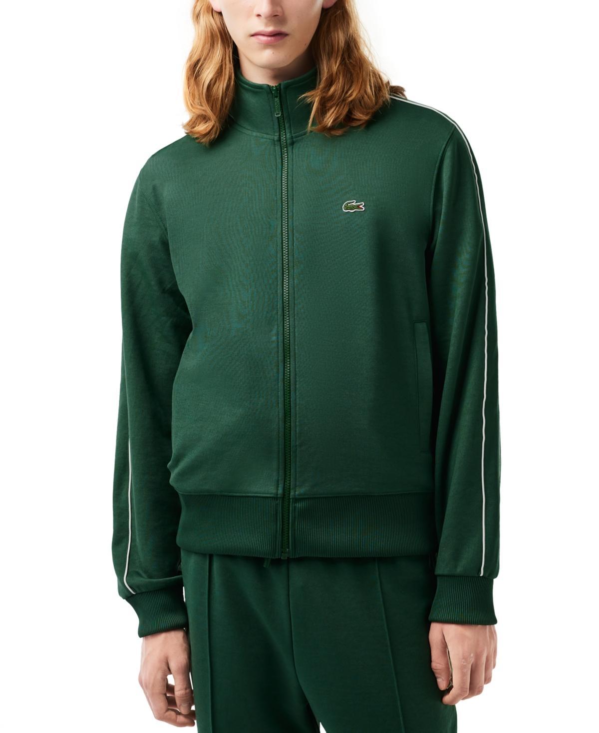 Lacoste Mens Paris Long Sleeve Zip-Front Logo Sweatshirt Product Image