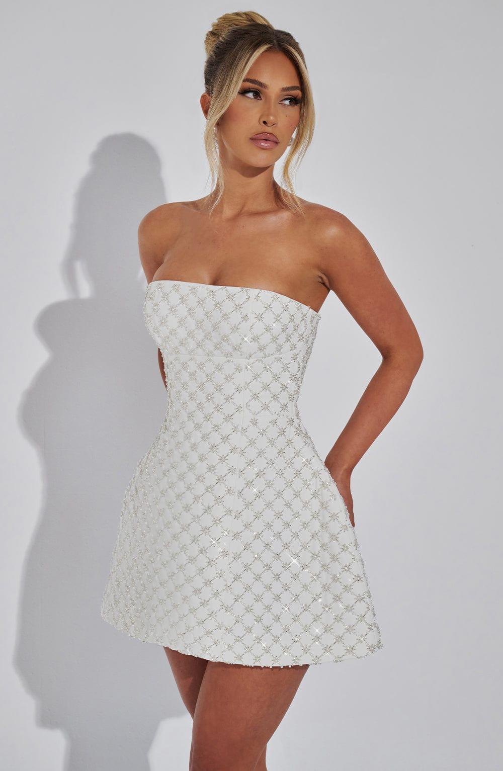 Beatrice Mini Dress - Ivory Product Image