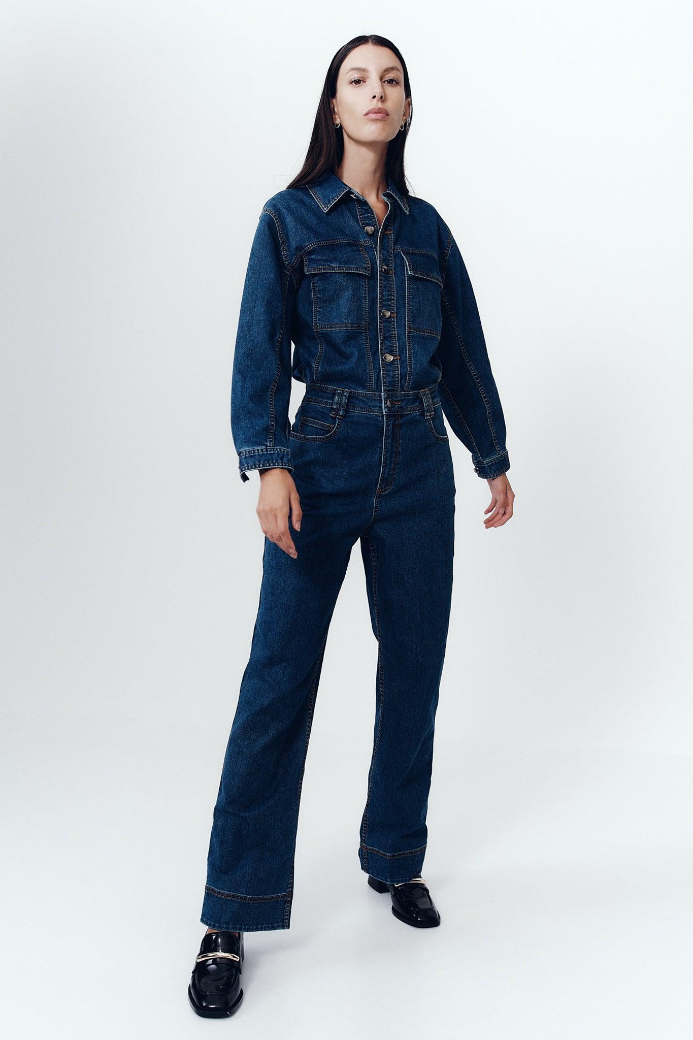 Neo Denim Jumpsuit Product Image