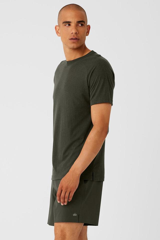 The Triumph Crew Neck Tee - Stealth Green Product Image