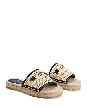 Raffia T-Ring Slide Espadrilles Product Image