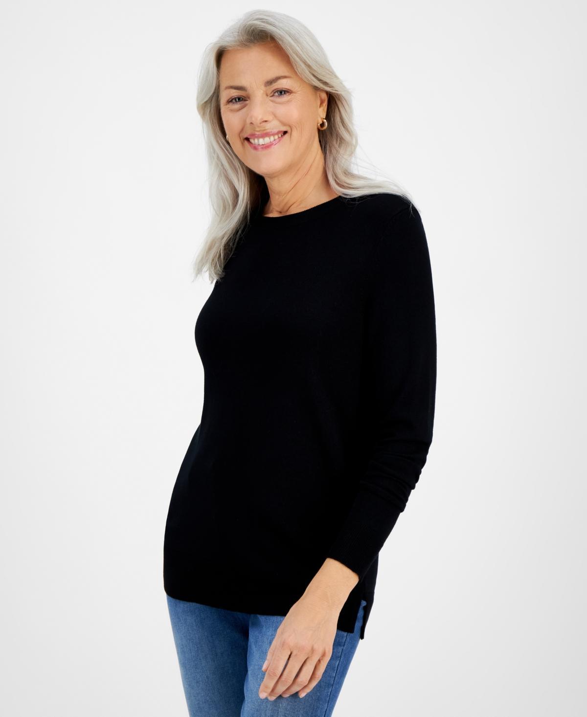 Style & Co Womens Long Sleeve Crewneck Sweater, Created for Macys Product Image