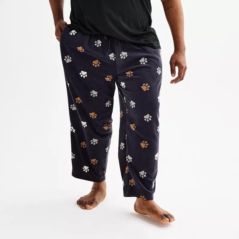 Big & Tall Sonoma Goods For Life Microfleece Sleep Pants, Mens Product Image