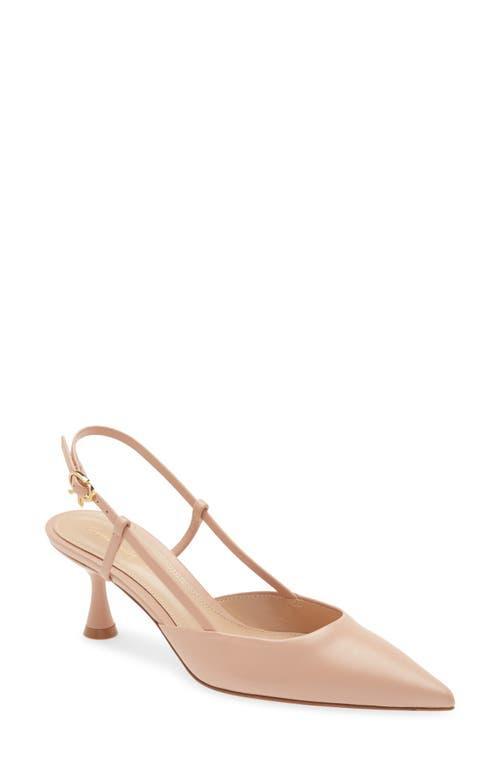 Gianvito Rossi Kitten Heel Slingback Pointed Toe Pump Product Image