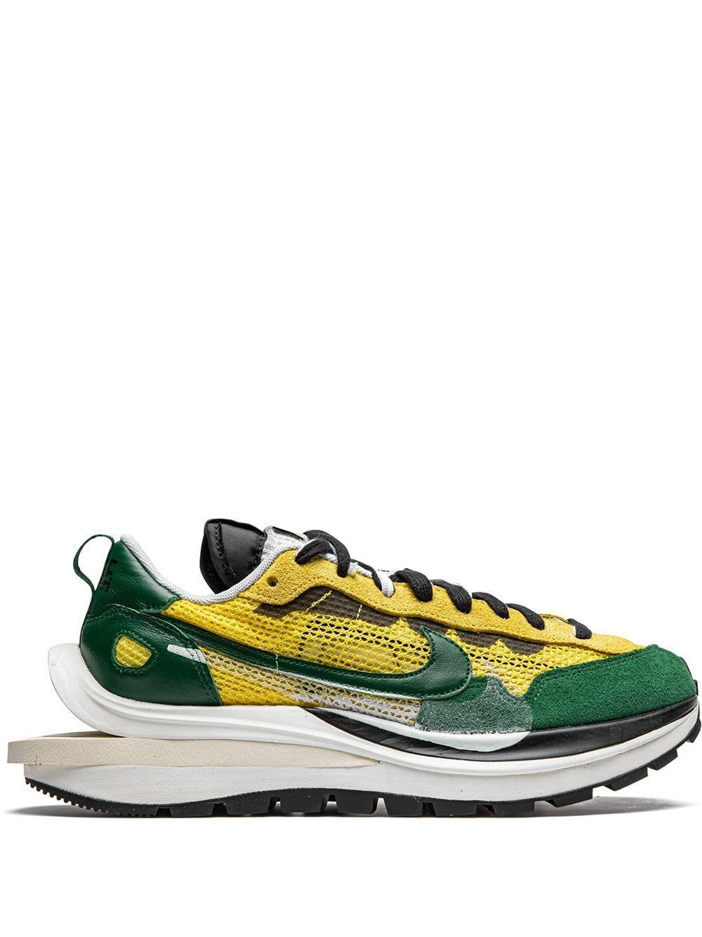 X Sacai Vaporwaffle "tour Yellow" Sneakers Product Image