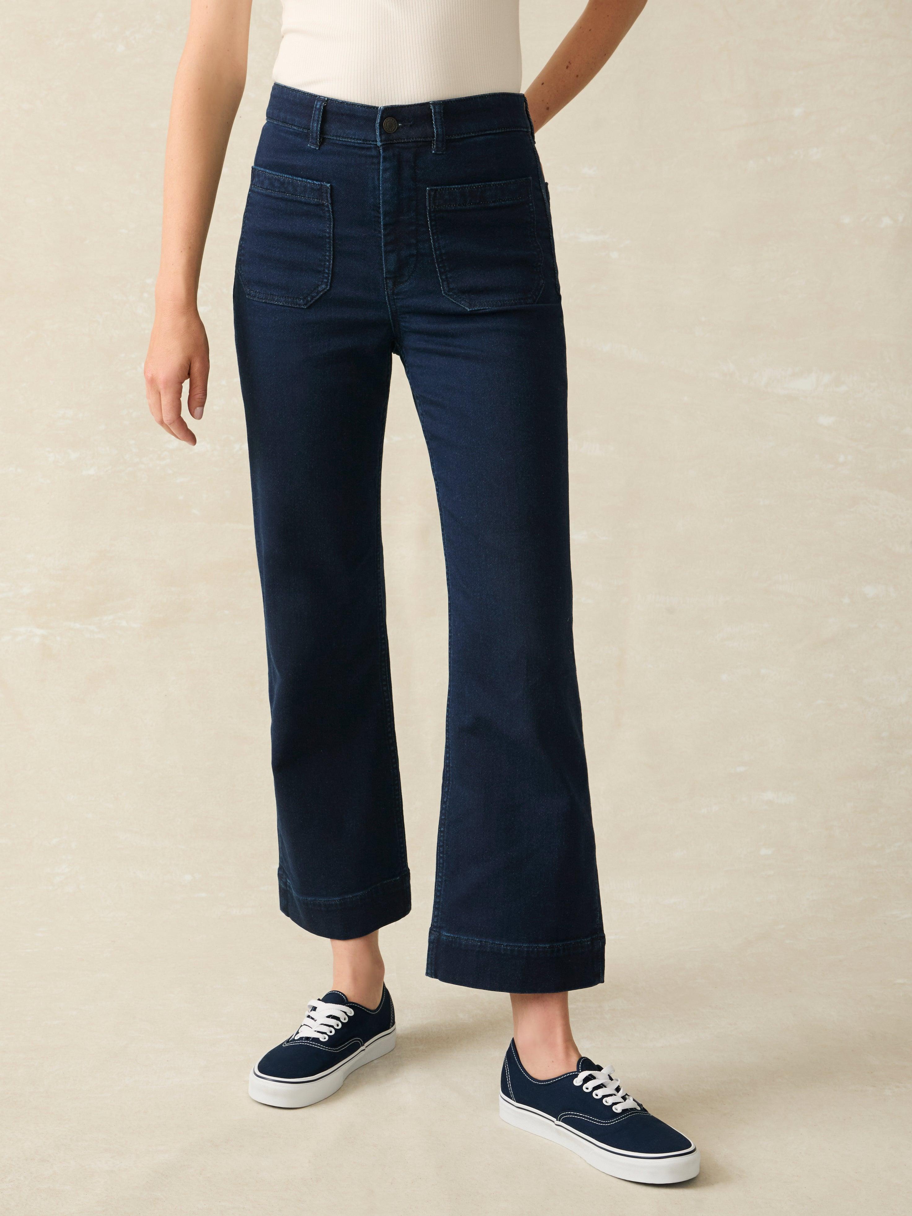 Stretch Terry Patch Pocket Ankle Pant - Clermont Wash Female Product Image