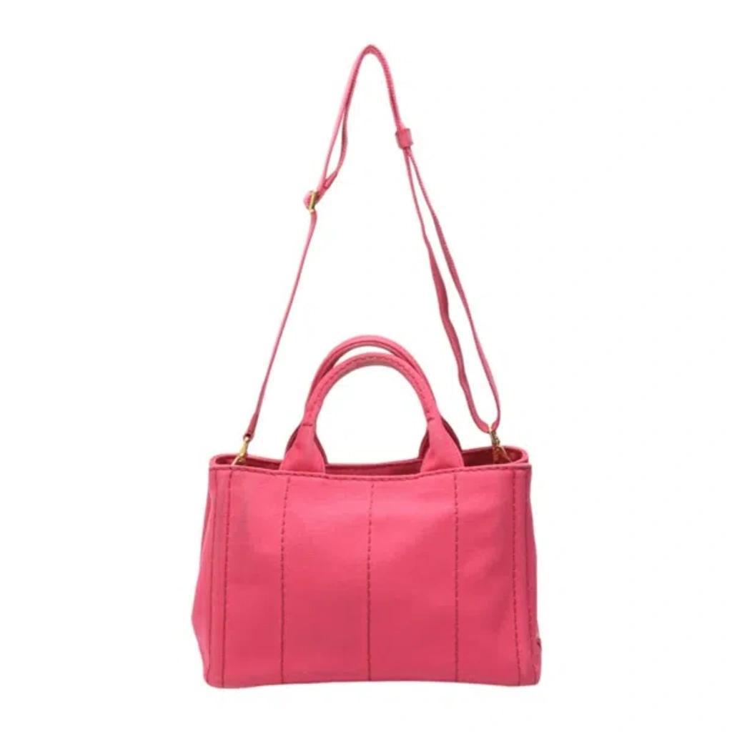 Canapa Blue - Jeans Tote Bag () In Pink Product Image