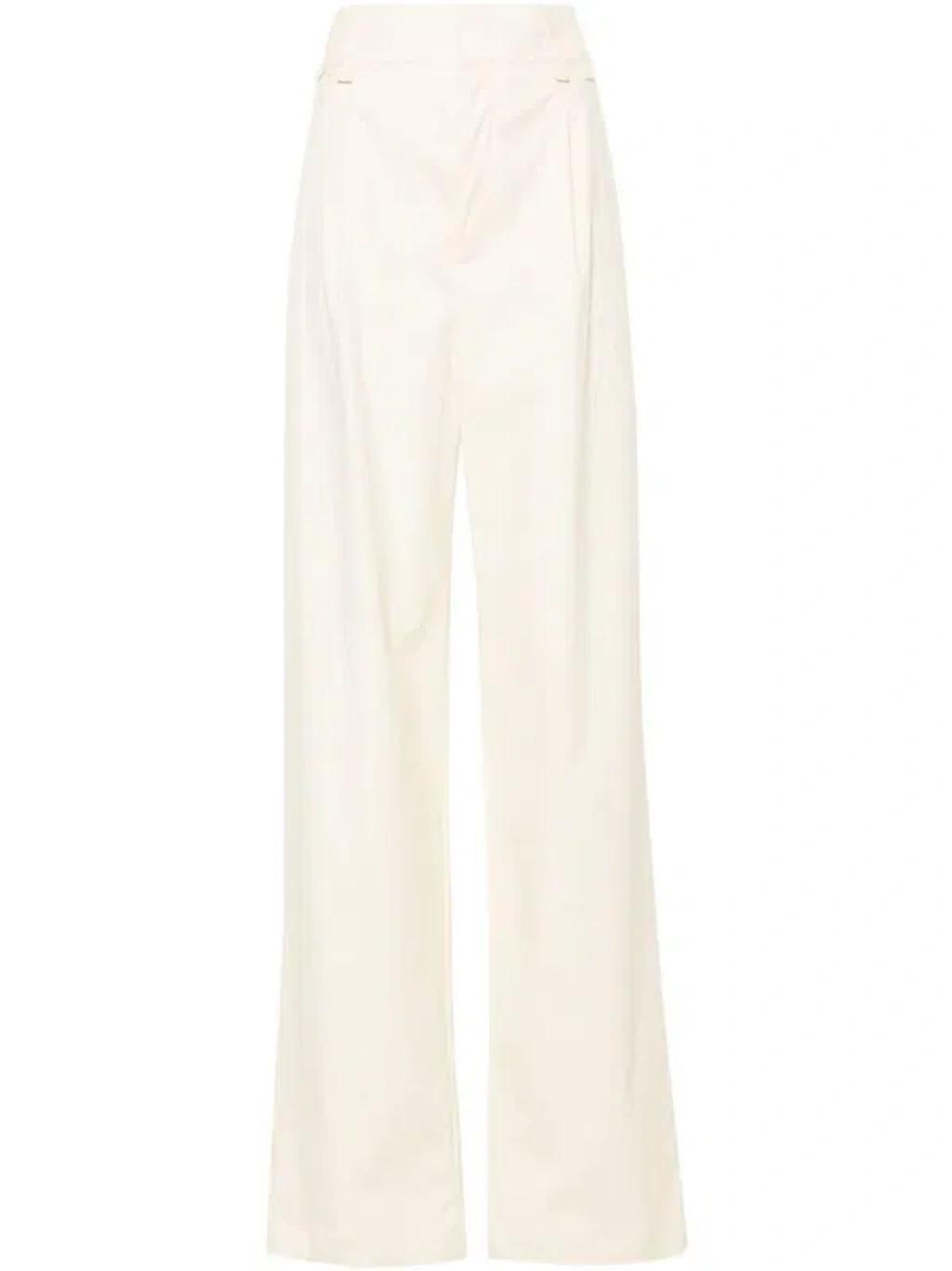 Wide Leg Pants In White Product Image