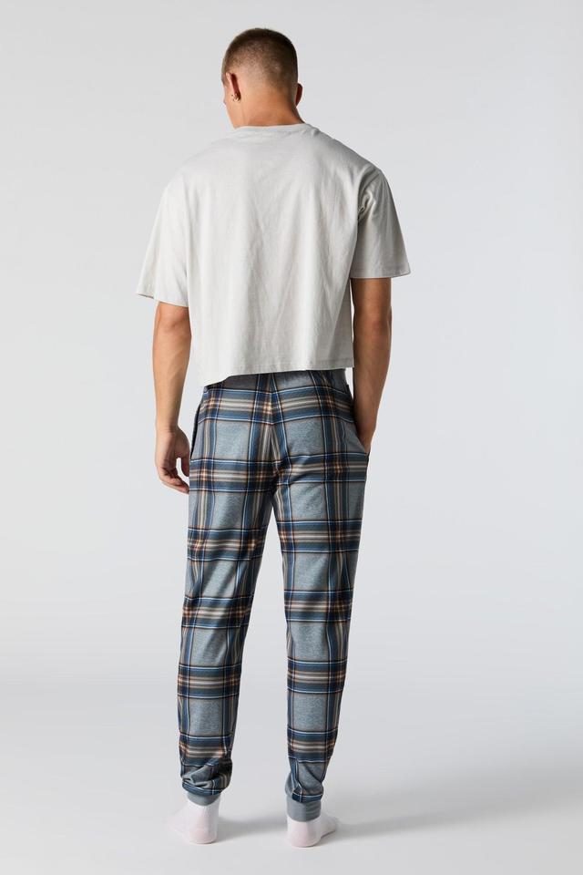 Plaid Pajama Jogger Male Product Image